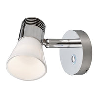 Dimbare LED-lamp aluminium + glazen diffusor