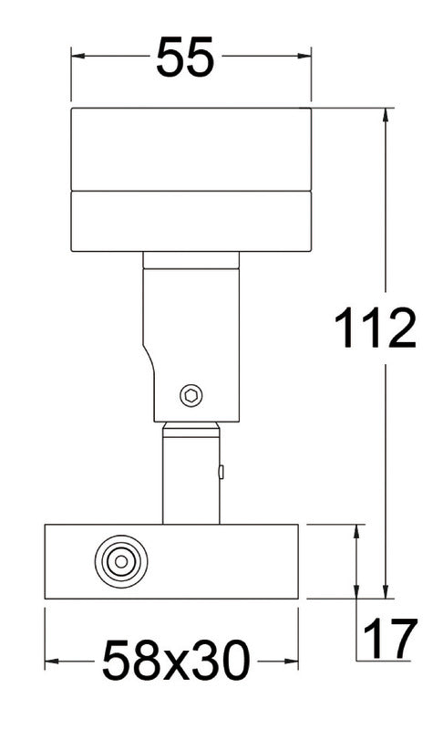 Laguna articulated spotlight 1 HD LED 12/24 V - foto originale Osculati Srl
