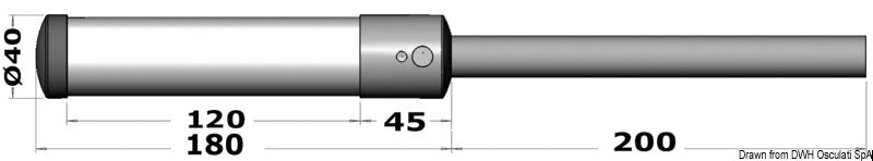 Pull-out LED light pole - foto originale Osculati Srl