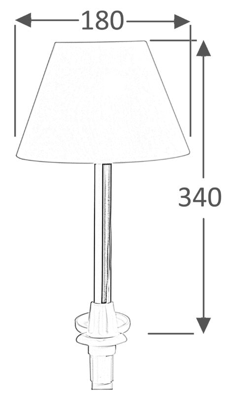 Pull-out table lamp - foto originale Osculati Srl