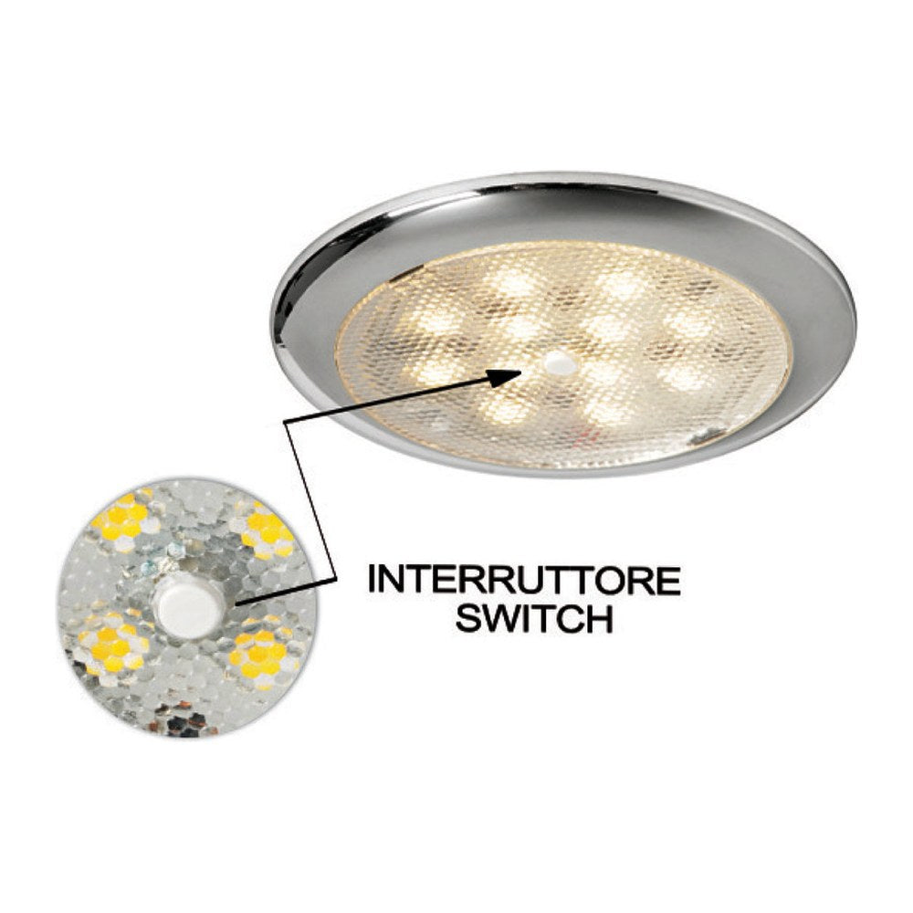 Procion AISI316 ceiling light with switch - foto originale Osculati Srl