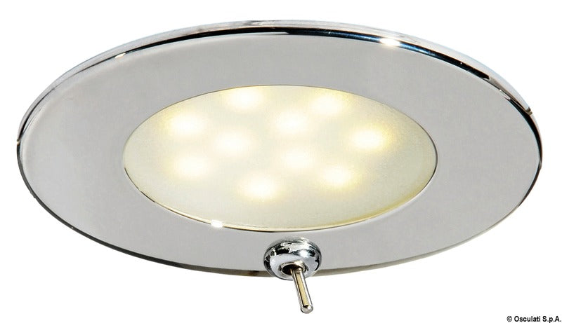 Atria LED spotlight polished SS w/switch - foto originale Osculati Srl