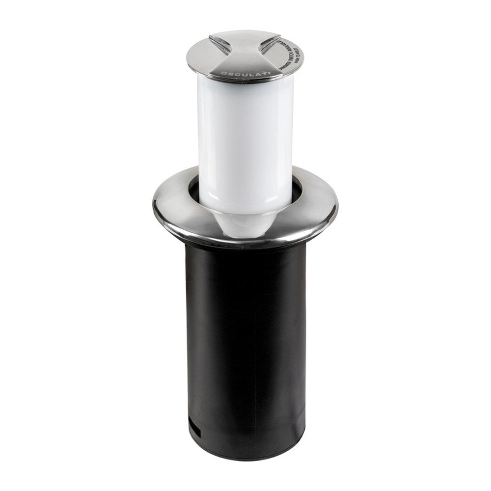 Aurora Compact table light with round stainless steel bezel - foto originale Osculati Srl
