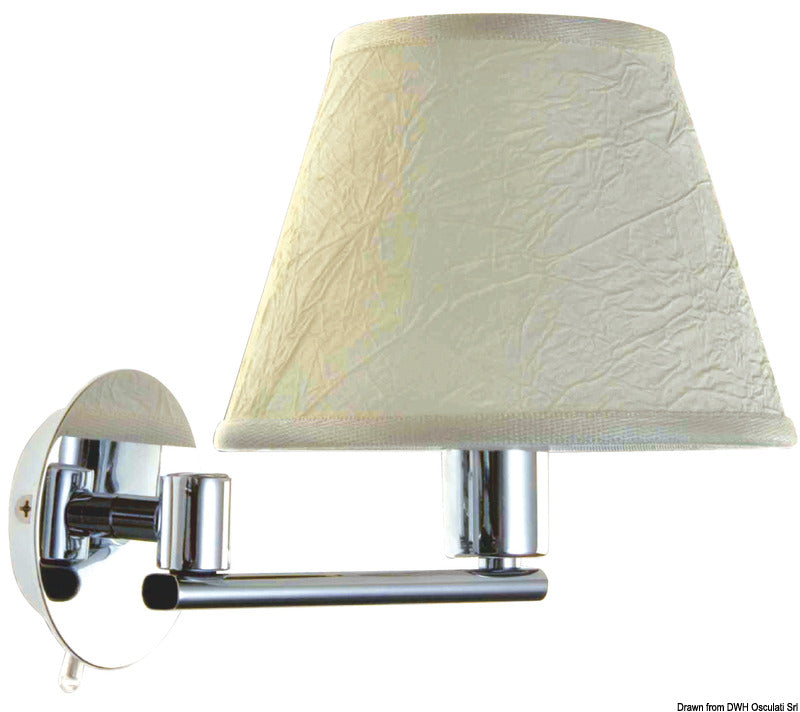 Maia articulated spotlight chromed brass - foto originale Osculati Srl