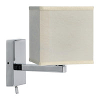 Lampe aus verchromtem Messing, schwenkbar