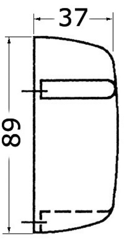 Watertight Courtesy light 12 V - foto originale Osculati Srl