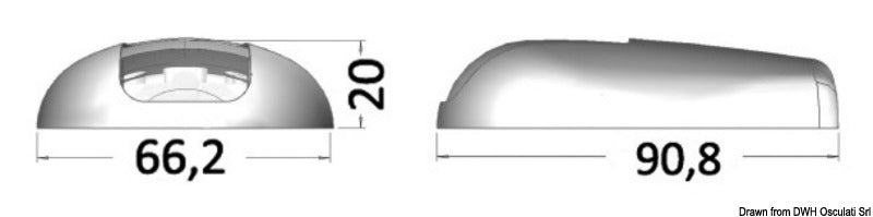Pair of LED docking lights - foto originale Osculati Srl