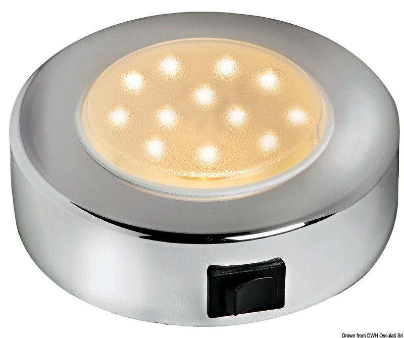 Batsystem Batisystem Sun spotlight chromed ABS 10 LEDs - foto originale Osculati Srl
