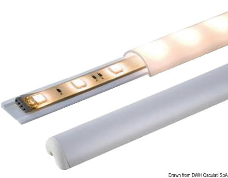 Batsystem Profile to incorporate LED strips 1000 mm - foto originale Osculati Srl