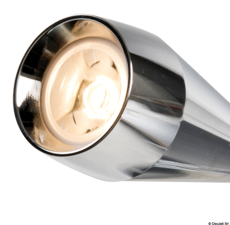 Articulated LED spotlight polished - foto originale Osculati Srl