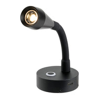 LED-Schwenklampe, schwarz