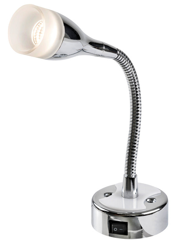 Articulated LED spotlight polished 240 mm - foto originale Osculati Srl