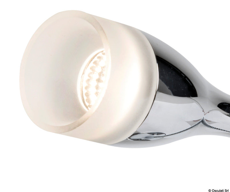 Articulated LED spotlight polished 240 mm - foto originale Osculati Srl