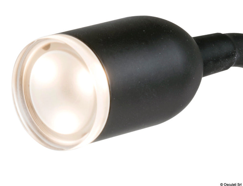 Articulated LED spotlight black 400 mm - foto originale Osculati Srl