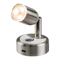 LED-spotlight satinerad