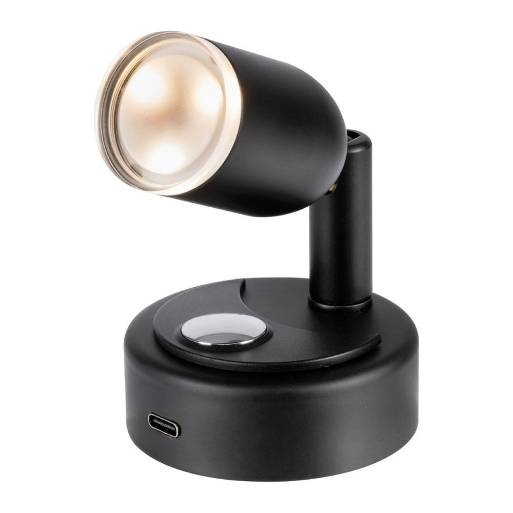 LED spotlight black - foto originale Osculati Srl