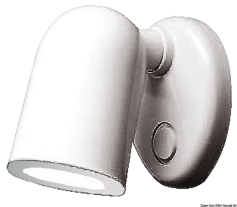 Batsystem Tube spotlight white ABS 12 LEDs - foto originale Osculati Srl