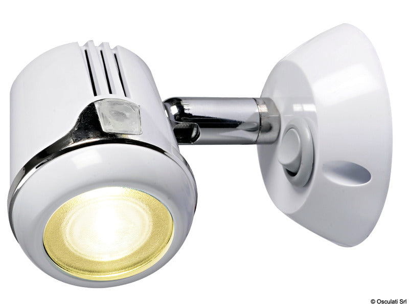 Articulated HI-POWER LED white spotlight 12/24 V - foto originale Osculati Srl