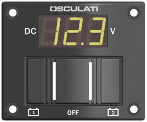 2-battery panel with tester digital IP56 - foto originale Osculati Srl