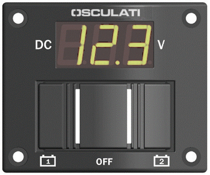 2-battery panel with tester digital IP56 - foto originale Osculati Srl