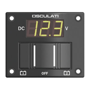 2-battery panel with tester digital IP56 - foto originale Osculati Srl