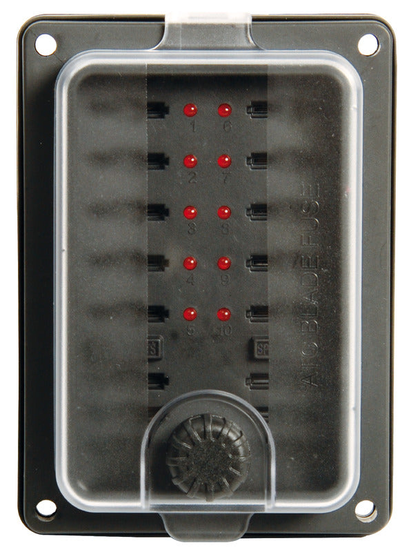 Waterproof blade fuse holder box 10 seats - foto originale Osculati Srl