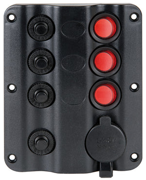 Wave electric control panel 3 + lighter plug - foto originale Osculati Srl