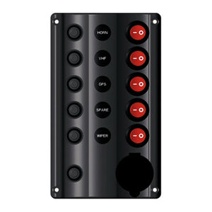 Wave electric control panel 5 + lighter plug - foto originale Osculati Srl