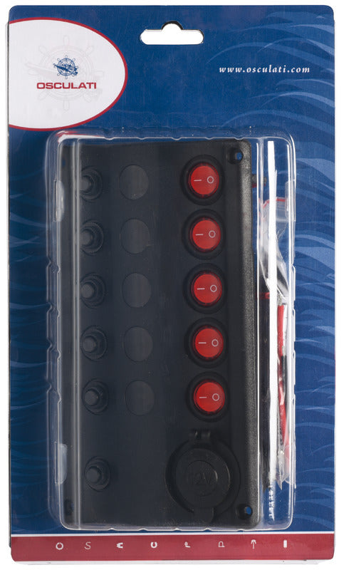 Wave electric control panel 5 + lighter plug - foto originale Osculati Srl