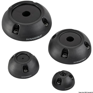 Scanstrut Vertical black plastic cable seal Ø 2/8 mm - foto originale Osculati Srl