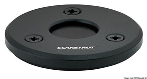 Scanstrut Low Profile aluminium black stuffing box Ø 4/9mm - foto originale Osculati Srl