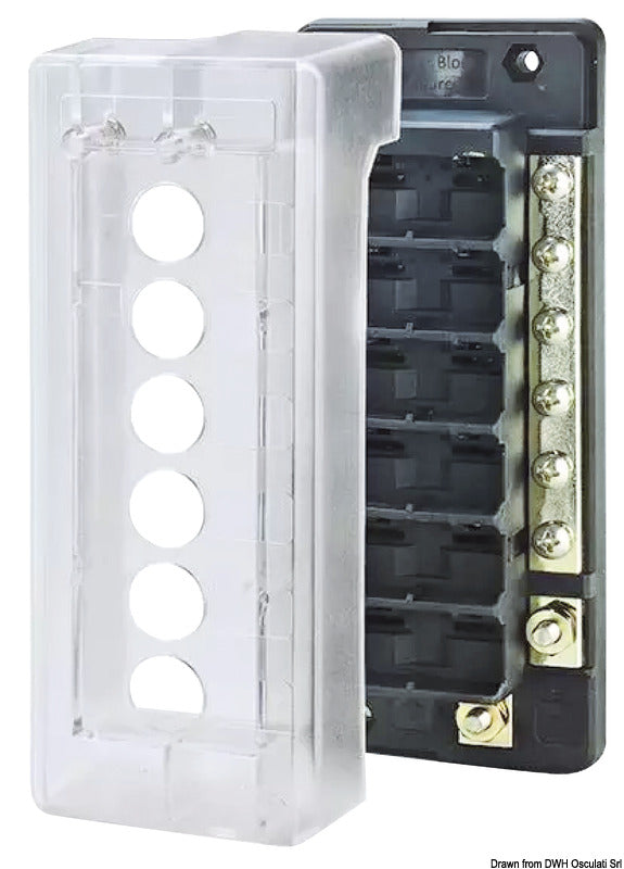 6P independent source circuit breaker box - foto originale Osculati Srl