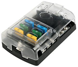Polycarbonate fuse holder box 6 seats - foto originale Osculati Srl