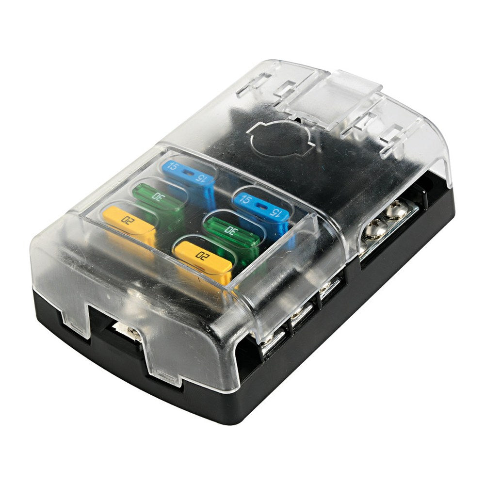 Polycarbonate fuse holder box 6 seats - foto originale Osculati Srl