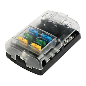 Polycarbonate fuse holder box 6 seats - foto originale Osculati Srl