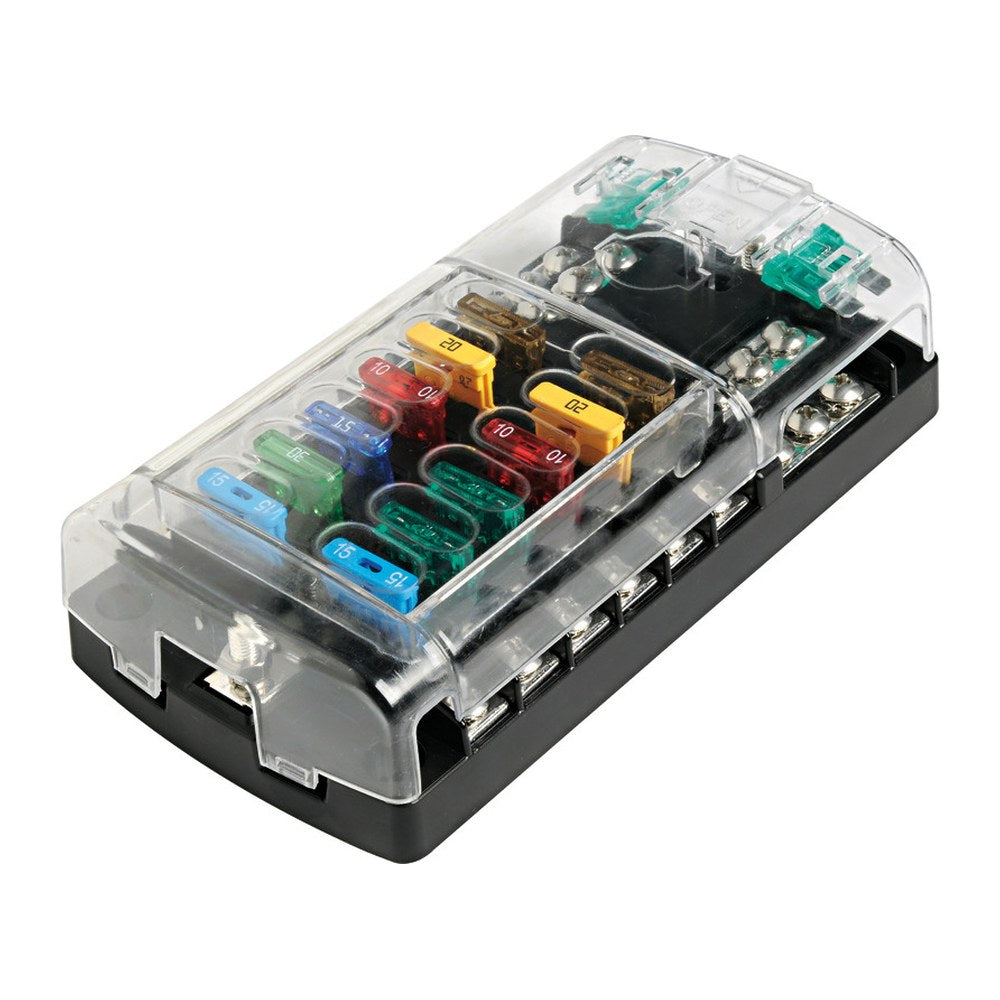Polycarbonate fuse holder box 12 seats - foto originale Osculati Srl
