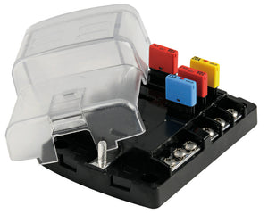 Resettable fuse holder box 6 housings - foto originale Osculati Srl