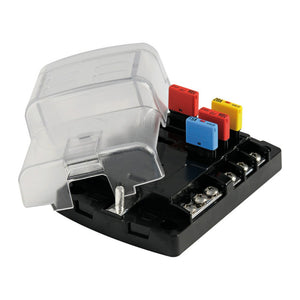 Resettable fuse holder box 6 housings - foto originale Osculati Srl