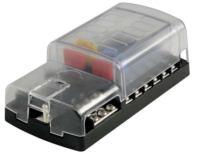 Resettable fuse holder box 12 housings - foto originale Osculati Srl