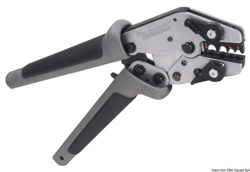 Die kit for 0.5-6 mm2 heat-shrinking connectors - foto originale Osculati Srl