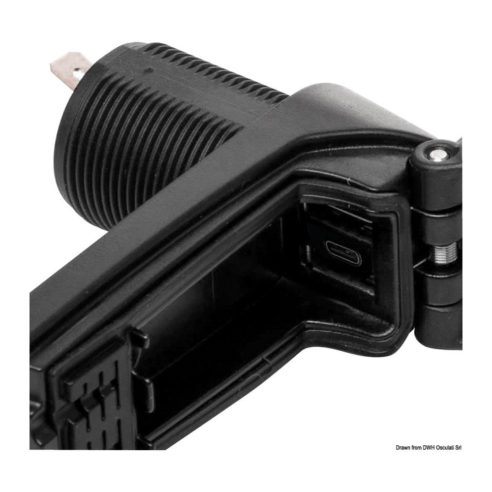 Scanstrut Dual USB socket Type A + Type C - foto originale Osculati Srl