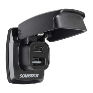 SCANSTRUT Flip Pro USB-A and USB-C watertight socket - foto originale Osculati Srl