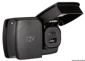 SCANSTRUT Flip Pro Duo USB-A+USB-C and power socket 12V - foto originale Osculati Srl