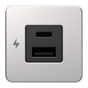 SCANSTRUT Tile dual USB port A+C SS - foto originale Osculati Srl