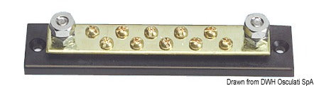 Bus-bar electric terminal board 10 x 4 mm - foto originale Osculati Srl