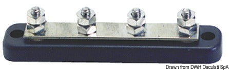 Bus-bar electric terminal board 4 x 6 mm - foto originale Osculati Srl