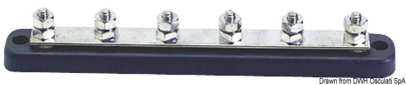Bus-bar electric terminal board 6 x 6 mm - foto originale Osculati Srl