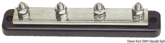 Bus-Bar electric terminal board 4 x 8 mm - foto originale Osculati Srl