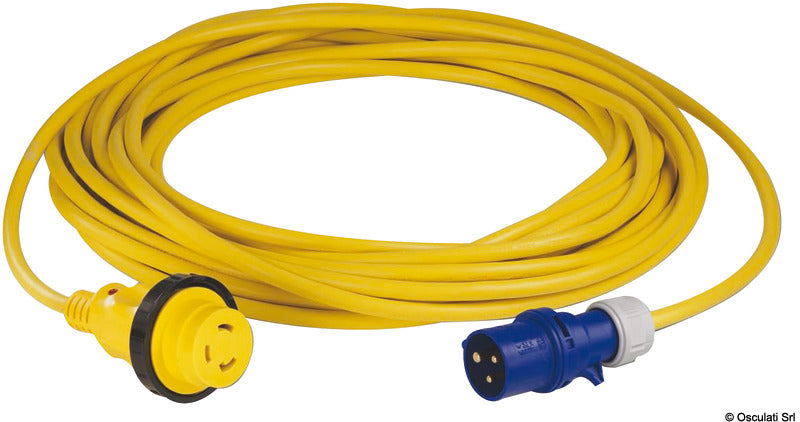 Marinco 16A 230V Cordset 15m with European Main Site Plug - foto originale Osculati Srl