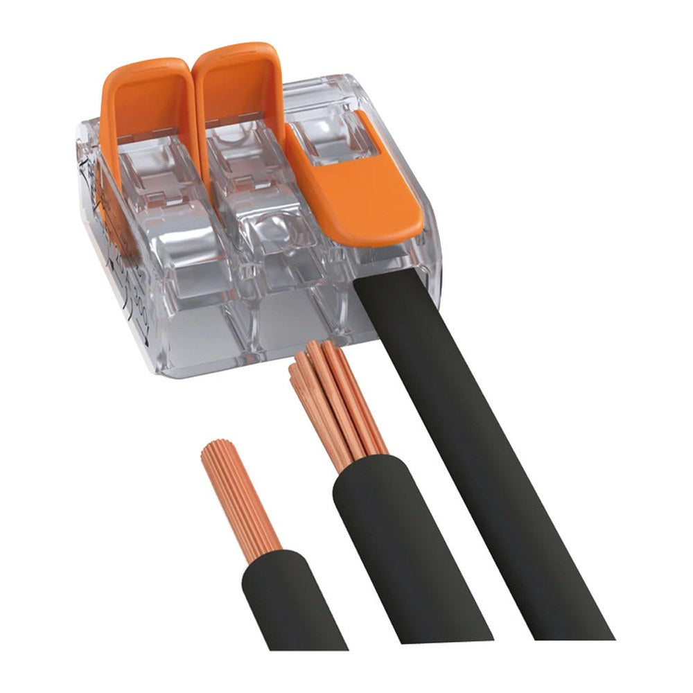 WAGO 3 connerctor 4 mm2 conductor (pack of 50) - foto originale Osculati Srl